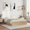 Image de vidaXL Cadre de lit avec tiroirs sans matelas chÃªne sonoma 150x200 cm