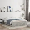 Image de vidaXL Cadre de lit avec tiroirs sans matelas gris bÃ©ton 150x200 cm