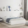 Image de vidaXL Cadre de lit avec tiroirs sans matelas blanc 140x200 cm
