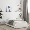 Image de vidaXL Cadre de lit avec tiroirs sans matelas blanc 90x200 cm