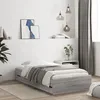 Image de vidaXL Cadre de lit avec tiroirs sans matelas sonoma gris 90x200 cm