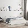 Image de vidaXL Cadre de lit avec tiroirs sans matelas blanc 140x190 cm