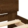 Image de vidaXL Cadre de lit sans matelas chÃªne marron 135x190 cm