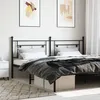 Image de vidaXL TÃªte de lit mÃ©tal noir 193 cm