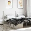 Image de vidaXL TÃªte de lit mÃ©tal blanc 200 cm