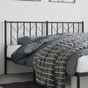 Image de vidaXL TÃªte de lit mÃ©tal noir 160 cm