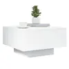 Image de Tables basses VidaXL  Table basse  avec lumières LED blanc 55x55x31 cm P31600057