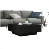 Image de Tables basses VidaXL  Table basse  bois d'ingénierie noir 80x80x31 cm P31599869
