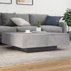 Image de vidaXL Table basse gris bÃ©ton 100x100x31 cm bois d'ingÃ©nierie
