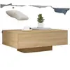 Image de Tables basses VidaXL  Table basse  avec lumières LED marron 85x55x31 cm P31599764