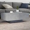 Image de vidaXL Table basse avec lumiÃ¨res LED gris bÃ©ton 85x55x31 cm