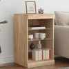 Image de Vidaxl Buffet Avec LumiÃ¨res Led ChÃªne Sonoma 41x37x67 Cm