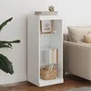 Image de vidaXL Buffet avec lumiÃ¨res LED blanc 41x37x100 cm
