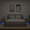 Image de Vidaxl Armoires De Chevet Et LumiÃ¨res Led 2 Pcs ChÃªne Sonoma