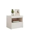 Image de Tables de chevet VidaXL  Table de chevet  avec lumières LED blanc 50x40x45 cm P31600240