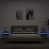 Image de Vidaxl Armoires De Chevet Avec LumiÃ¨res Led 2 Pcs ChÃªne Sonoma