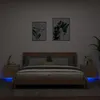 Image de Vidaxl Tables De Chevet Murales Avec LumiÃ¨res Led 2 Pcs ChÃªne Sonoma