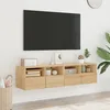 Image de vidaXL Meubles TV muraux 2 pcs chÃªne sonoma 60x30x30cm bois ingÃ©nierie