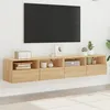 Image de vidaXL Meubles TV muraux 2 pcs chÃªne sonoma 80x30x30cm bois ingÃ©nierie