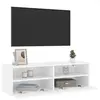 Image de Meubles TV VidaXL  Meuble TV  Mural Bois d'ingénierie Blanc 100x30x30 cm P31600504