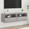 Image de vidaXL Meuble TV mural sonoma gris 100x30x30 cm bois d'ingÃ©nierie