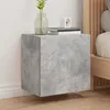 Image de vidaXL Meuble TV mural gris bÃ©ton 40,5x30x40 cm bois d'ingÃ©nierie