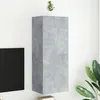 Image de vidaXL Meuble TV mural gris bÃ©ton 40,5x30x102 cm bois d'ingÃ©nierie
