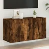 Image de Vidaxl Meuble Tv Mural ChÃªne FumÃ© 80x30x41 Cm