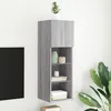 Image de vidaXL Meuble TV avec lumiÃ¨res LED sonoma gris 30,5x30x90 cm