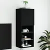 Image de vidaXL Meuble TV avec lumiÃ¨res LED noir 40,5x30x102 cm