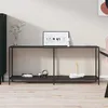 Image de Vidaxl Table De Chevet Murale Avec LumiÃ¨res Led ChÃªne Sonoma
