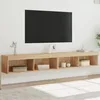 Image de Vidaxl Meubles Tv Avec LumiÃ¨res Led 2 Pcs ChÃªne Sonoma 100x30x30 Cm