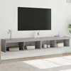 Image de vidaXL Meubles TV avec lumiÃ¨res LED 2 pcs sonoma gris 100x30x30 cm