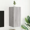 Image de vidaXL Meuble TV mural avec lumiÃ¨res LED sonoma gris 30,5x35x70 cm