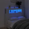 Image de vidaXL TÃªte de lit Ã  LED blanc 120x18,5x103,5 cm bois d'ingÃ©nierie