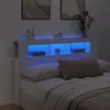 Image de TÃªte de lit LED blanc 160x18,5x103,5 cm bois contreplaquÃ©
