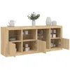 Image de Vidaxl Buffet Avec LumiÃ¨res Led ChÃªne Sonoma 164x37x67 Cm