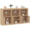 Image de Vidaxl Buffet Avec LumiÃ¨res Led ChÃªne Sonoma 181,5x37x100 Cm