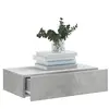 Image de Tables de chevet VidaXL  Meuble TV  avec éclairage LED gris béton 60x35x15,5 cm P31600276