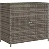 Image de Vidaxl Armoire De Rangement De Jardin Gris 83x45x76 Cm RÃ©sine TressÃ©e