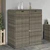 Image de Vidaxl Armoire De Rangement De Jardin Gris 105x55x113cm RÃ©sine TressÃ©e