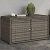 Image de Vidaxl Armoire De Rangement Jardin Gris 110x55x60,5 Cm RÃ©sine TressÃ©e