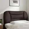 Image de vidaXL Coussin de tÃªte de lit marron foncÃ© 90 cm tissu