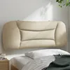 Image de vidaXL Coussin de tÃªte de lit crÃ¨me 100 cm tissu