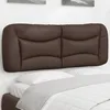 Image de vidaXL Coussin de tÃªte de lit marron 120 cm similicuir