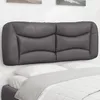 Image de vidaXL Coussin de tÃªte de lit gris 120 cm similicuir