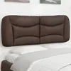 Image de vidaXL Coussin de tÃªte de lit marron 140 cm similicuir