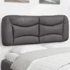 Image de vidaXL Coussin de tÃªte de lit gris 140 cm similicuir