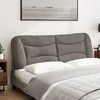 Image de vidaXL Coussin de tÃªte de lit taupe 160 cm tissu
