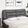 Image de vidaXL Coussin de tÃªte de lit gris 160 cm similicuir